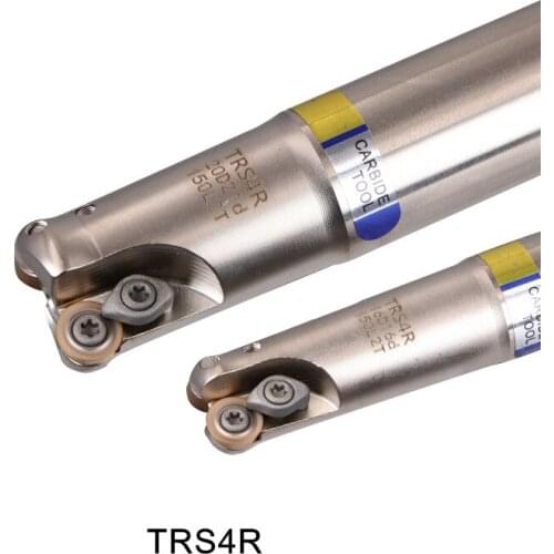 TRS 4R Milling Fast Feed Cutter Lengthened RDMT0802 Handle Alloy Cnc Hardened Aseismic Rod Machine Inserts Tool milling