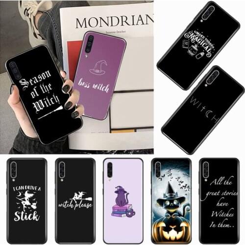 Witch Cat Magic Cover Phone Case For Samsung galaxy S 7 8 9 10 20 edge A 6 10 20 30 50 51 70 note 10 plus