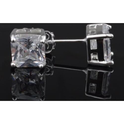 Silver plated jewelry pendientes mujer earrings Crystal brincos plata earing stud orecchini oorbellen women jewelry hjkl