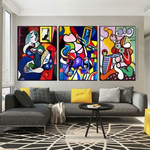 Picasso Women Abstract Canvas Art Print Painting Poster Wall Pictures For Living Room Home Decorative Bedroom Decor