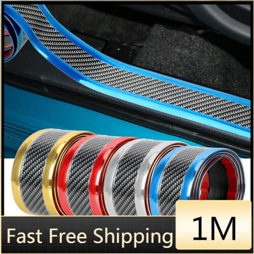 1M Rubber Styling Mouldings Strip Rubber for Car Door Pedal Trim Bumper DIY Door Sill Protector Edge Guard Styling Car Sticker