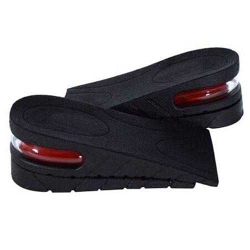 1Pair Adjustable 5 cm 2 Layer Up Air Cushion Heel Insert Increase Height Lift Men Shoe Insole height increase Shoe Pad