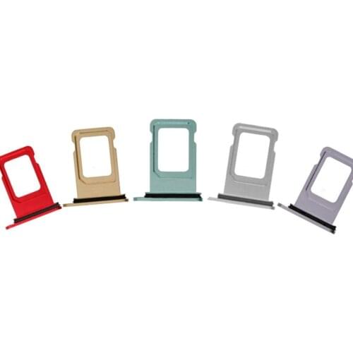 1PC Single SIM Card Tray Holder Slot for iPhone 11 Pro Max SIM Card Adapter with Waterproof Seal Replacement Parts & Eject Pin