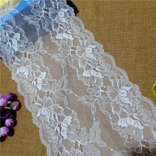 23cm White Lace Fabric On The Grid Tricots Diy Accessories For Sewing Needlework Used On Wedding Dress And Curtains Mater E3595