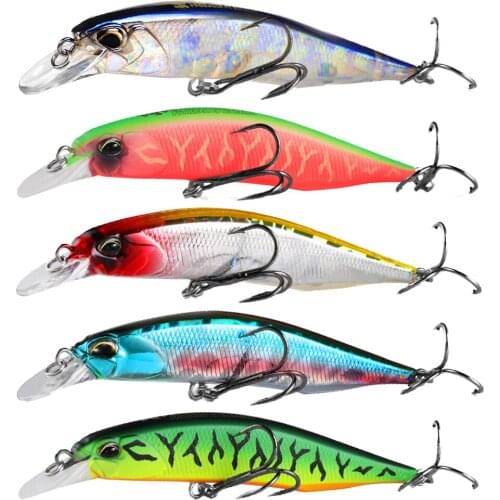 8.5cm 8.5g Minnow Fishing Lures Floating Artificial Freshwater Bass Bait Treble Hook Bass Carp Wobblers Tackle Fishing Tackles