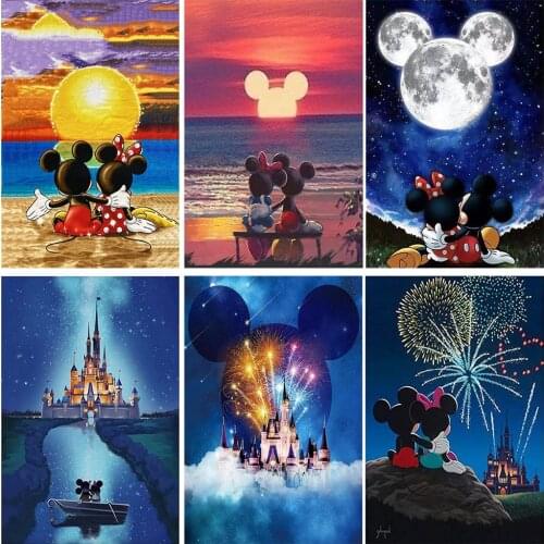 Disney Diamond Painting Cartoon Character Mickey Minnie Art 5D DIY Hobby Embroidery Set Full Drill Gift Mosaic Home Decoration
