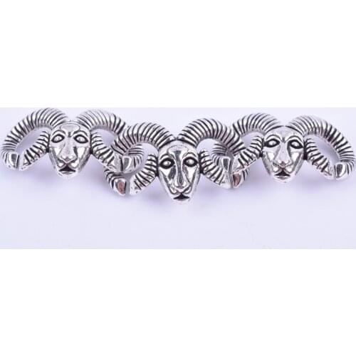 FREE SHIPPING 20pcs 6.0mm Antique-Silver Elephant Slider Spacer For Licorice Leather--PAT232