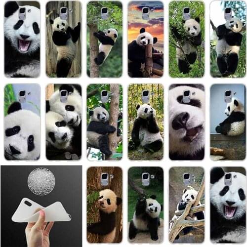 Phone case Cover Cute Asian Baby Panda Bear China FOR Coque Samsung Galaxy J6 J4 J8 J7 2018 Plus J3 J5 J7 Prime Pro 2017 2016