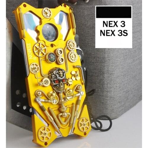 For Vivo Nex 3 Phone Case Nex 3s Gothic Full Metal Mechanical Gear Armor Case For Vivo Nex 3 3s Coque