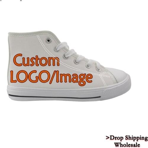 3D Customized logo Image Children Shoes Boys Summer Sneakers for Kid Girl Casual Flats Lace-up Shoes lightweight Drop shipping