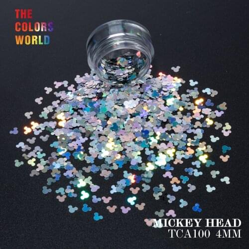 TCT-157 Mouse 4MM Holo Laser Nail Glitter Nail Art Decoration Body Art Tumbler DIY Handwork Accessories Festival Party Supplier