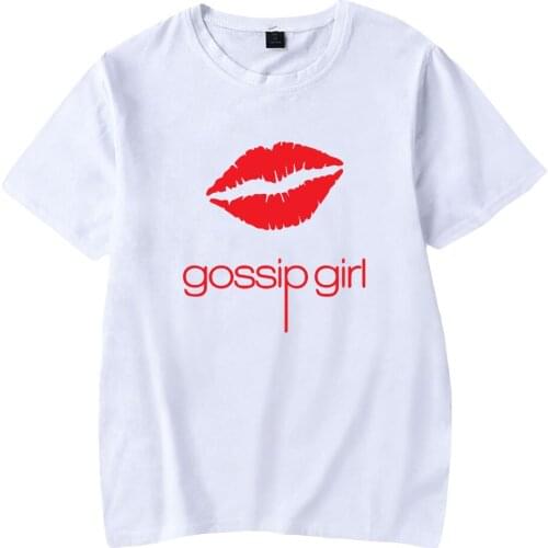 Trend Gossip Girl Tshirt O-Neck Summer Short Sleeve Women Men Tshirt Harajuku Streetwear American Tv Series Fashion Clothes