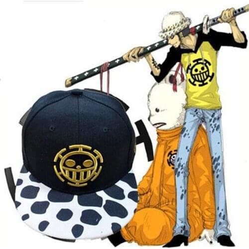 1pcs Pirates of Heart Cartoon Baseball Cap Snapback Hat Adjustable Hip Hop Cap BBOY Cap Embroidery Cosplay Cap Sun Hat