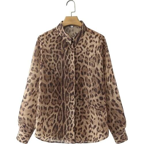 MESTTRAF Leopard Blouses