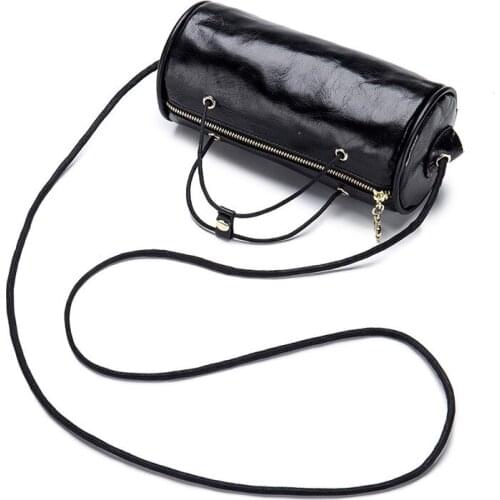 Round-shaped Mini Bag With Mobile Phone Glasses Genuine Leather Womens Makeup Messenger Bag Mobile Phone Bag Womens Small Bag