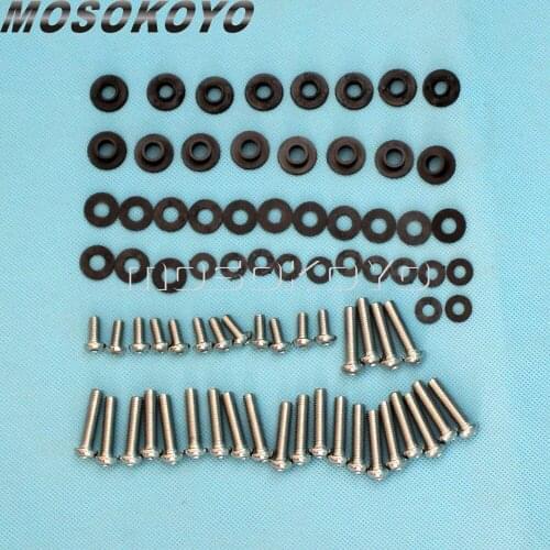 Motorcycle Complete Fairing Bolt Kit Body Screws Fasteners Fixation 78 Pcs Set For Yamaha YZF R1 YZFR1 2002-2003