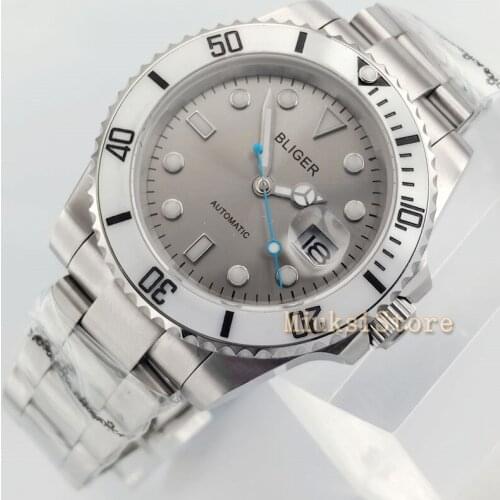 40mm Luminous Automatic Top Marque De Luxe Hommes Date Horloge Sport Montres Hommes bracelet Montre Sport Relogio Masculino