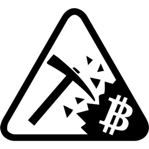 15cm X 13cm Interesting Mining Bitcoin Auto Sticker Pvc Motorcycle Accessories Car Window Decoration Decal Supplies