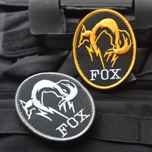 FOX HOUND LOGO BADGE PS4 COSPLAY BLACK OPS HI VIZ PATCH BADGE FOR Backpack jacket