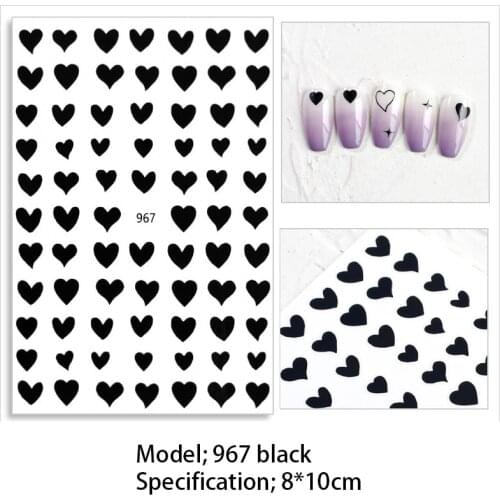 Multiple Styles 3D Nail Stickers for Women Laser Abstract Girl Nail Art Decor Sliders Manicure Stickers Nail Decoration Tool Hot