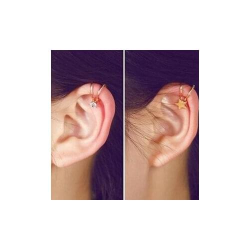 2020 News Pendientes Brincos Girls Earing Boucle Bijoux Heart Cross Clip Ear Cuff Earrings For Women Wedding Earings Jewelry