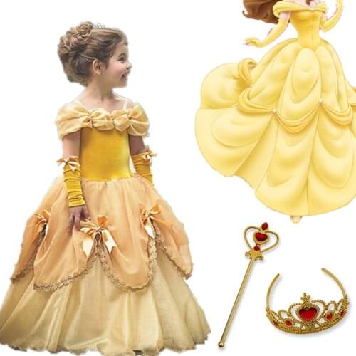 Halloween Dress Little Girls Carnival Cosplay Frocks Christmas Prom Ball Gown Princess Dress For Girls Kid Girls Causal Costume