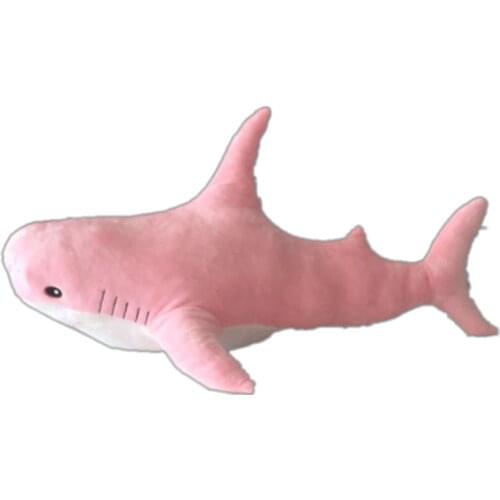 Plush Toys Stuffed Doll Pink Shark Kids Children Boys Girls Cushion Reading Pillow for Brithday Gif t 60cm 80cm 100cm
