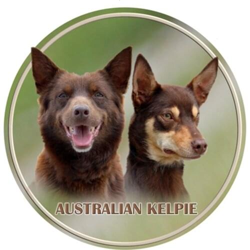 S40303# Various Sizes PVC Decal Australian Kelpie Car Sticker Waterproof For Bumper Rear Window Laptop Refrigerator Toilet