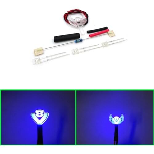 Cab Decoration V8 Light for 1/14 Tamiya RC Truck Trailer Tipper Scania R730 620 470 Car Diy Parts