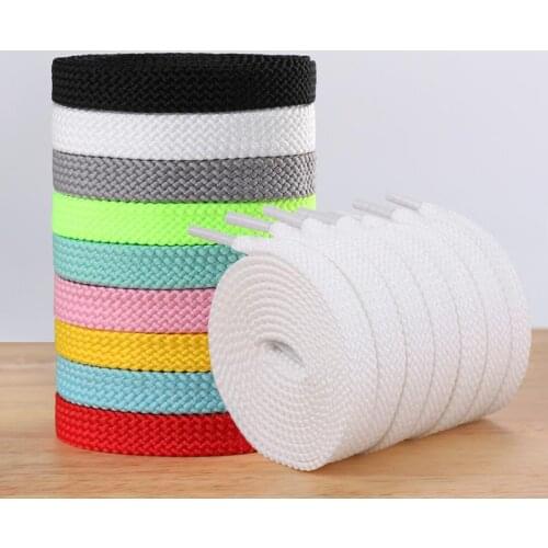 1 Pair Classic Flat Shoe laces Hollow Braided Shoelaces Off White Luxurious Simple Leisure Sneakers Unisex Shoelace 26 colors