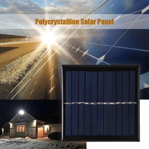 1W 5.5V USB Mini Solar Panel DIY Solar System，High Capacity Solar Power Bank External Battery Pack for Smart Phones