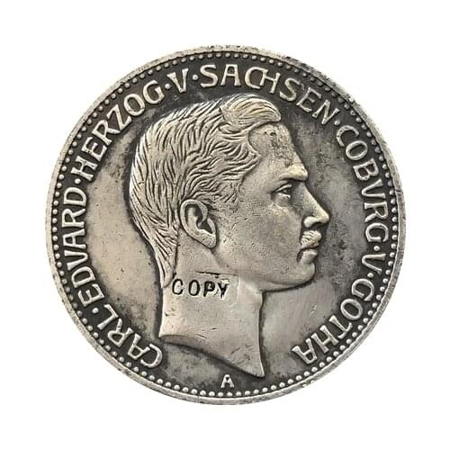 1905 German 2 Mark - Karl Eduard coins COPY 28MM