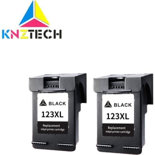 2X Black Refilled 123XL ink cartridge for hp123 Deskjet 1110 1111 1112 2132 2133 2134 3630 3632 3637