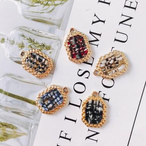 6 pieces / lot Alloyrhombusk goldSupplies for Jewelry AccessoriesOther