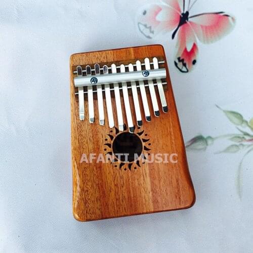 Afanti Music 10 Keys Kalimba Mbira Thumb Piano Mahogany Traditional African Music Instruments 10 tone (THP-127)