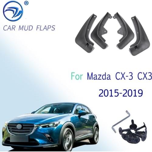 Auto Spatlappen Voor Achter Spatborden Spatlappen Spatbord Splash Guards Voor Mazda CX-3 CX3 2015 2016 2017 2018 2019