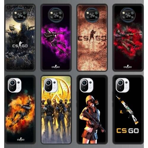 Phone Case for Xiaomi Mi Note 10 Lite 11 10T Pro 5G 9T Poco X3 NFC M3 Silicone Back Cover Mobile Bag csgo cs go Counter Strike