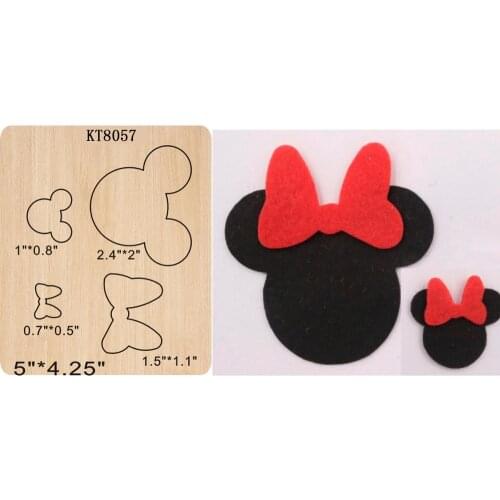 Mouse head wooden die Cutting Die Suitable for common die-cutting machines in the market
