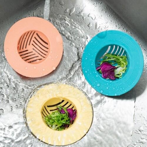Wide Rim Hair Catcher Durable TPR Hair Stopper Shower Drain Cover Sink Strainer Anti-clogging for Bathroom Bathtub and Kitchen