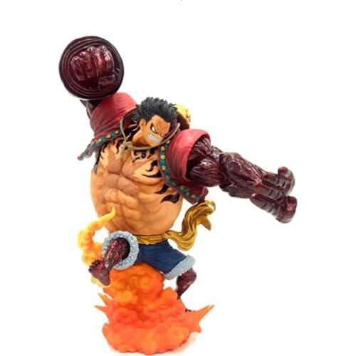 One Pieces A Reward Monkey D Luffy 4Gear Battle Ver PVC 25cm Anime Action Figure Model Collection Exquisite Desktop Decoration