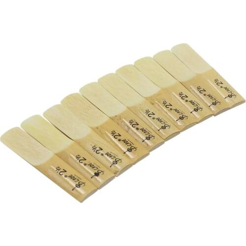 Lade 10pcs Pieces Reed Strength 2.5 2-1/2 Reed Bamboo for Traditional bB Clarinet Accessories