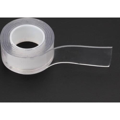 Reusable Adhesive Silicone Tape Universal Anti-Slip Double-sided Wall Stickers 62KC