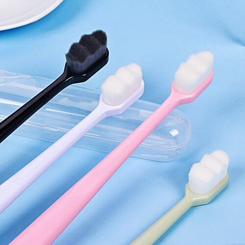 Soft Wanmao Toothbrush Wave Head Toothbrush Fiber Wool ABS High Gloss Handle Pregnant Women Baby Adult Toothbrush Soft Bristle