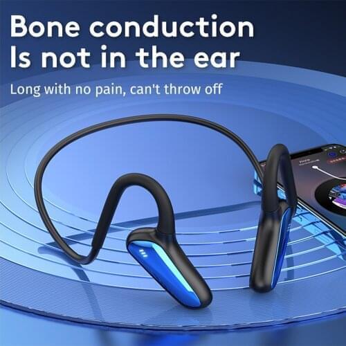 Bone Conduction Headphone IP67 Waterproof Sports Headset for Cycling Running Wireless Bluetooth-compatible 5.2 Ear Hook Earphone