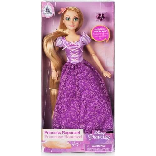 New Original Disney store princess Rapunzel Classic Dolls Toys For Children Christmas Gift