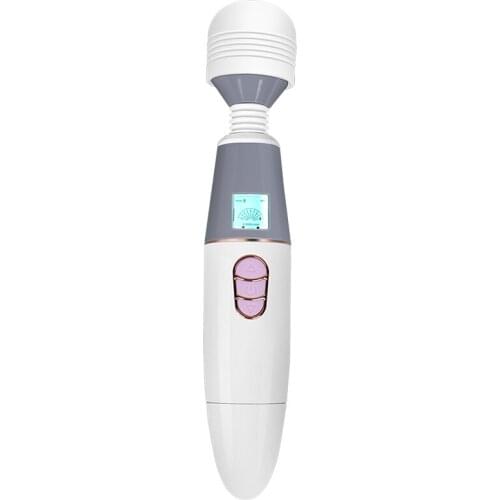 Huge Head Vibrator 50mm LCD Screen Female Wand AV Stick Massage Stick Clit Stimulation for Women Masturbation Adult Sex Toy