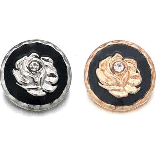 Wholesale metal Rhinestone Snap Buttons w112 hope Diy Jewelry fit 18mm Snap button Necklaces/Bracelets for women