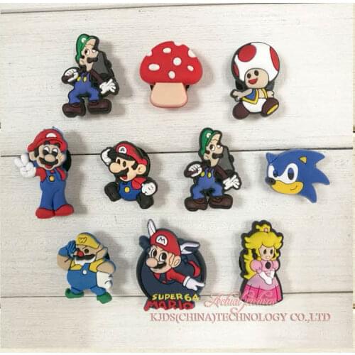 High Quality 10pcs PVC shoe charms shoes decoration shoe accessories fit croc wristbands Kids gift party gift