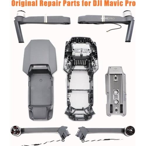 Original Arms Body Shell Front Middle Frame Bottom Shell Upper Cover RC Drone Replacement Repair Parts for DJI Mavic Pro Drones