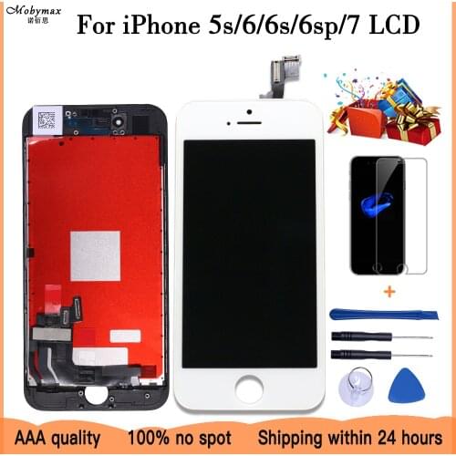 White Black for iPhone 6s 7 6sp with 3D Force Touch Screen Digitizer Assembly No Dead Pixel lcd Display for 5s 6 free Shipping